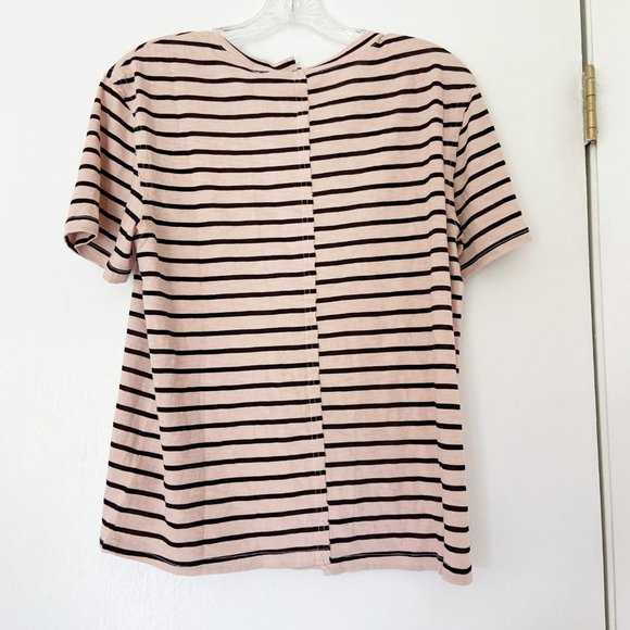 NEW Splendid Milo Mineral Wash Striped Split Tee - Picture 7 of 8